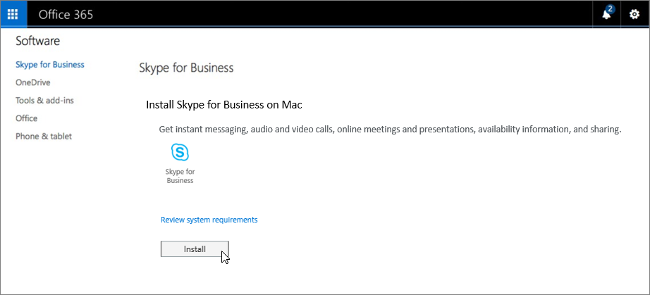 skype for business mac 16.17.65